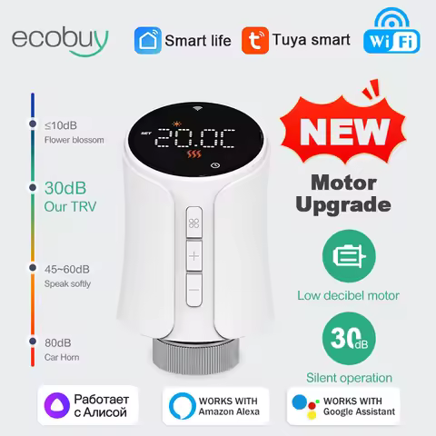 New Tuya Wifi Thermostatic Valve Radiator Smart Thermostat Connected Thermostatic Wifi Head Valve Sm