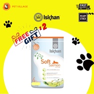 *FREE GIFT* ISKHAN Soft Chicken/Soft Salmon Semi Moist Dog Food For Dog 6KG(300g x 20packs)