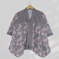 Blouse Jasmine Motif Batik Soft Lengan 7/8 Atasan blus batik wanita blouse kantor wanita