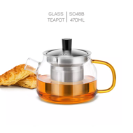 Bình lọc trà thủy tinh Samadoyo S048B 470mL (Vàng)