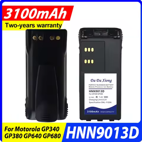 HNN9013D Walkie Talkie Battery 3100mAh 7.4V Li-ion Battery For Motorolo HT750 HT1550 GP140 GP320 GP3
