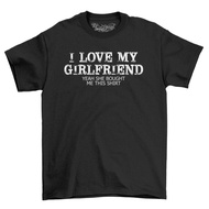 2026馬年新款纯棉t恤Love My Girlfriend She Bought This T-Shirt Valentines Gift Idea Boyfriend Top XS-3XL