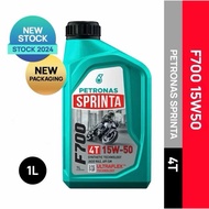 100% ORIGINAL PETRONAS SPRINTA F700 15W50 MALAYSIA SEMI SYNTHETIC ENGINE OIL 1L NEW PACKAGING MINYAK