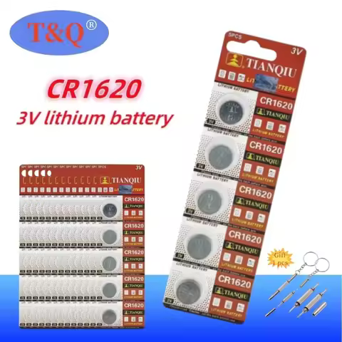 CR1620 Battery CR 1620 3V Lithium Battery DL1620 BR1620 Button Coin Cells For Watch Car Remote Contr