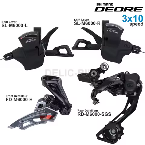 SHIMANO DEORE M6000 3x10v Groupset with Shifter SL-M6000 Front FD-M6000 M611 RD-M6000 Rear Derailleu