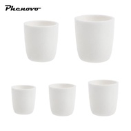 [Phenovo] 99% Al2O3 Alumina Cylindrical Lab Crucible Melting Pot Container 20ml -150ml