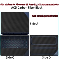 Used for 18 Inch Alienware Alienware 18 Area-51 2025 Notebook Skin Sticker AA18250 Computer Body Pro
