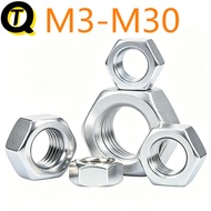 Galvanized Grade 8 Hex Nut (Ready Stock M3M4M5M6M8M10M12M14M16M18M20M22M24M26M30) High-Strength Blue