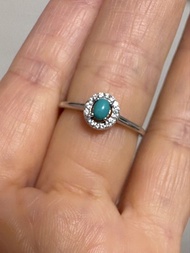 天然高瓷高藍 綠松石S925通體純銀戒指 High-Porcelain Turquoise S925 Sterling Silver Ring ,rings,Bracelet,bracelets, E