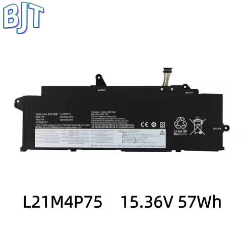 15.36V 57Wh L21B4P71 L21L4P73 L21D4P74 L21M4P75 Laptop Battery for Lenovo ThinkPad T14s Gen 3 Gen 4 