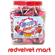 LOTTE LOLLIPOP ICE CANDY ICE CREAM FLAVORED CANDY 660G (JAWS GRAPE / WATERMELON / COLA / STRAWBERRY)