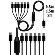 Type-c One for Two Three Four Six Charging Cable One All-in-One tpye-c Interface Charging Data Cable