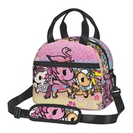 Tokidoki Cartoon Lunch Bag Reusable Insulated Cooler Water Resistant Lunch Box Adult Tote Lunch Bag for Women /Men Work Picnic Beach or Travel