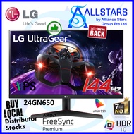 (ALLSTARS : We are Back / PROMO) *Shipping New Model 24GN650 ** LG 24GN600 / LG 24GN600-B 23.8 inch UltraGear Gaming Monitor / FHD, IPS, 1ms, 144Hz, HDR10 with AMD FreeSync Premium / Color Calibrated / sRGB 99% (Warranty 3years on site LG SG)