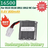 New 9.6V 800mAh 16500 EL-6P Li-ion Battery for 9115 9116 S911 S912 RC Car Truck Spare Rechargeable B