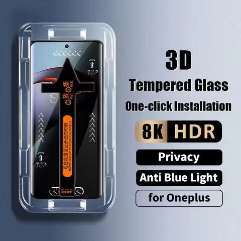 One-click Installation Privacy Glass For Oneplus 12 11 10 9 Pro 12R 11R Ace 3 2 Pro Screen Protector