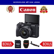 CANON Eos M6 Dan Lensa Kit 15-45mm - Kamera Mirrorlless CANON M6
