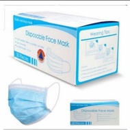 READY Masker SURGICAL Medis 3ply Disposable Mask 3 Ply Earloop 1 box i