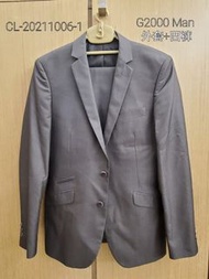 G2000 Man Slim Fit 西裝褸 (Size 48 170/96A) + 西褲 (Size 32 170/82A) 只著過一次 (已洗)