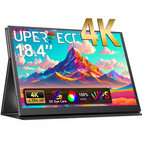UPERFECT 18 Inch 4K Portable Monitor IPS Display 3840x2160 External Second Gaming Screen For Gaming