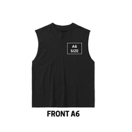 CUSTOM TANK TOP MEN GYM SINGLET BAJU SLEEVELESS MICROFIBRE QUICKDRY GYM SHIRT JERSEY