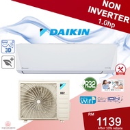 【KLANG VALLEY】Daikin 1.0/1.5/2.0/2.5/3.0HP R32 Air Conditioner Aircond R32 Non Inverter(WIFI) FTV-P Series
