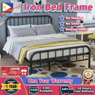 Bed Frame Metal Bed Frame Sturdy King Queen Size Bed Frame Double/Single Bed Iron Art Bed Frames