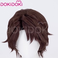 Cosplay Wig with Sideburns Short Fluffy Anti-bend Top for Aizen Sousuke