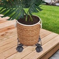 [ Plant Saucer Rolling Plant Stand with Accessories Universal 360 Degree