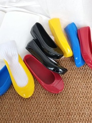 Spring And Autumn Fashion PVC Children's Shoes Cute Boys And Girls Sandals Flat Low Cylinder Jelly Children's Rain Shoes