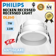 PHILIPS LED Downlight DL260 7W 11W Ceiling Light Lampu Ceiling