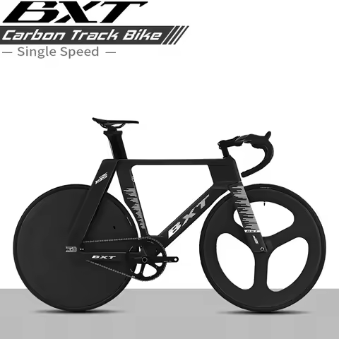 BXT New Carbon Fixed Gear Track Frame Bicycle 700C Single Chainring Carbon Track Bike TRC-195 with C