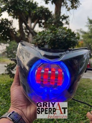 LAMPU DEPAN JUPITER MX NEW BILED PROJI 4 LENSA