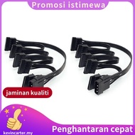2X 4Pin IDE to 5-Port Power Supply Cable 4Pin  to Multi SATA Port 18AWG Wire Power Cord For Hard Dri