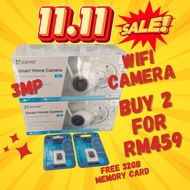 [BUY 2 PROMOTION SALE] Ezviz H3C 3MP/2K Wireless Wi-Fi Smart Outdoor Home Security CCTV Camera