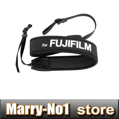 White Logo Camera Neoprene Neck Shoulder Strap for Fuji Fujifilm XE4 XE3 XT10 X100T X100S x10 X20 X1