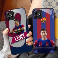 NC-75 Robert Lewandowski Glass Case For Realme C53 C31 C35 GT 6 Narzo N53 50A Prime