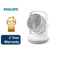 Philips 2000 Series Table Fan CX2050/00 - Powerful, Quiet Cooling, 3-Speed, 180° Tiltable Head (NEW,