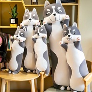 Thú nhồi bông chó husky dáng đứng dơ tay mặt ngáo nhiều biểu cảm - Size từ 75cm đến 1m5 - Quà tặng g