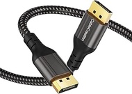 8K DisplayPort 1.4 Cable, CableCreation DP Cable 3M Ultra High Speed Cord (8K@60Hz, 4K@144Hz, HDR), Nylon Braided Display Port Cable Compatible for TV, PC, Laptop, Gaming Monitor and More, 10FT