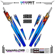 YAMAHA F1ZR STRIPING MOTIF 23 YAMAHA F1Zr 2004 STICKER VARIATION FIZR DUAL CLOTH SS TWO