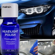 Mal 10/30ML Car Headlight Lamp Scratch Restoration Polish Repair Liquid Tool Kit