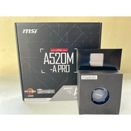 AMD Ryzen 5 5600G + MSI A520M-A Pro / Gigabyte A520M-K V2 Motherboard Bundle