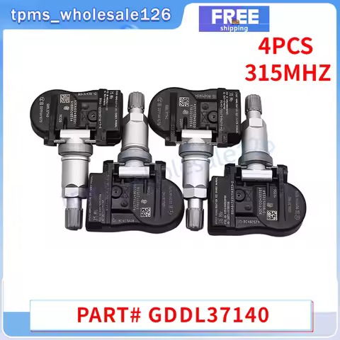 4PCS Car Tire Sensor GDDL37140 For 2019 MAZDA 6 CX-3 CX-5 TPMS 315MHZ Tyre Pressure Monitor System G