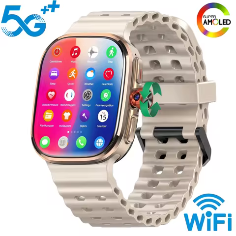 M99 Mini Android 13.0 Smart Watch 2.29'' Amoled Touch ID Fingerprint Recognition GPS WiFi Sim Card S