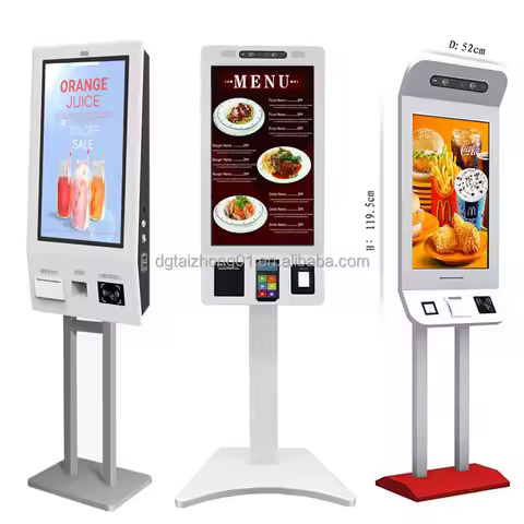 32/21.5inch Oem Self Service Kiosk Price Terminal Printer Kiosk Window/android System Parking Paymen