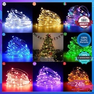 2M/5M/10M Battery Copper Wire Fairy Lights Xmas Party Room Decor Y4HF