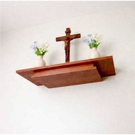 (Accessories included) Simple wall-mounted ancestral altar, Catholic altar, God, wall-mounted altar 