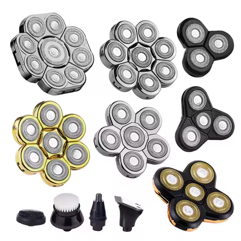 Replaceable Electric Shaver Head And Nose Trimmer Hair Clipper Head Spare 3D 4D 5D 6D 7D 8D 9D Float