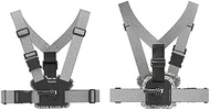TELESIN° Chest Strap Mount, Front &amp; Back Video Angle Harness Wearing Belt Mount for GoPro Max Hero 12 11 10 9 8 7 6 5 Black Session, Insta360 One R One X2, DJI Osmo Action 2 Camera Accessories